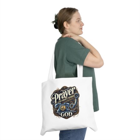 Inspirational Prayer Shoulder Tote Bag | Faith-Based Gift